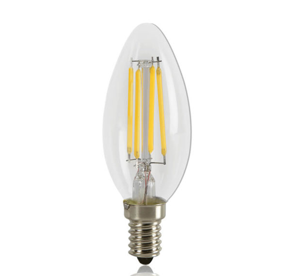 LED Filament Lamp 2W Candle WW E14