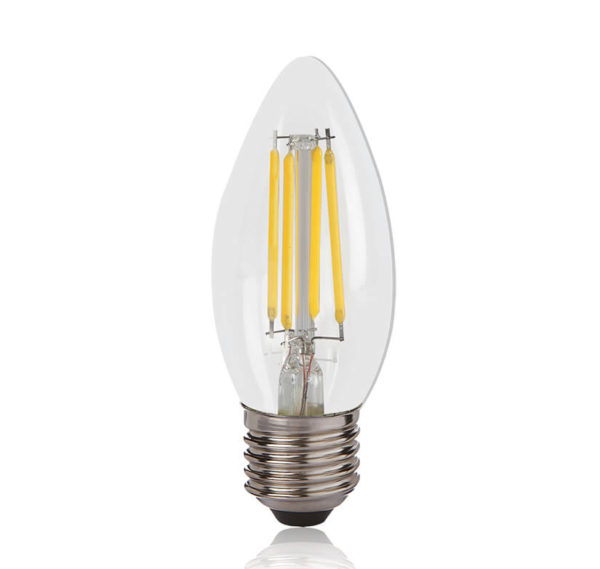 LED Filament Lamp 4W Candle WW E27